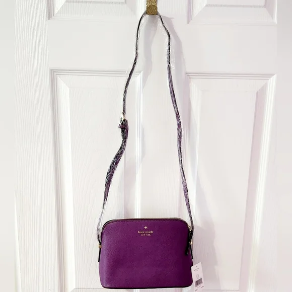 Kate Spade Mandy Cedar Street Purple Crossbody Purse - Picture 2 of 8
